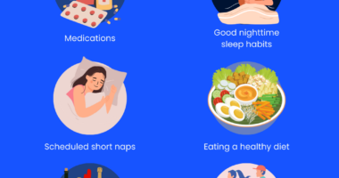 Illustration describing how to manage narcolepsy