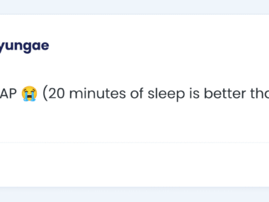 Screen capture of a social media post that encourages people with narcolepsy to take naps.
